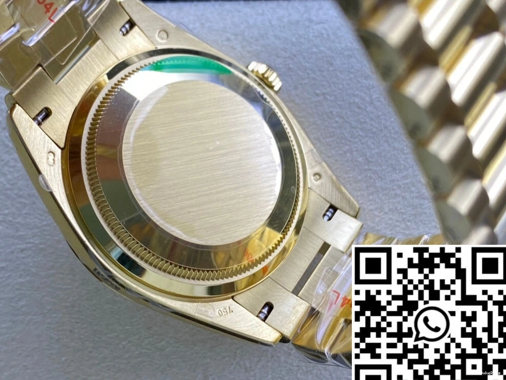 M128238-0008 Day-Date Yellow Rolex Factory Champagne Gold Dial EW 0723